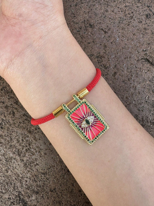 Pulsera roja ojo