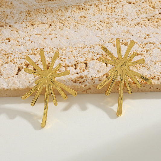 Aretes estrella dorada