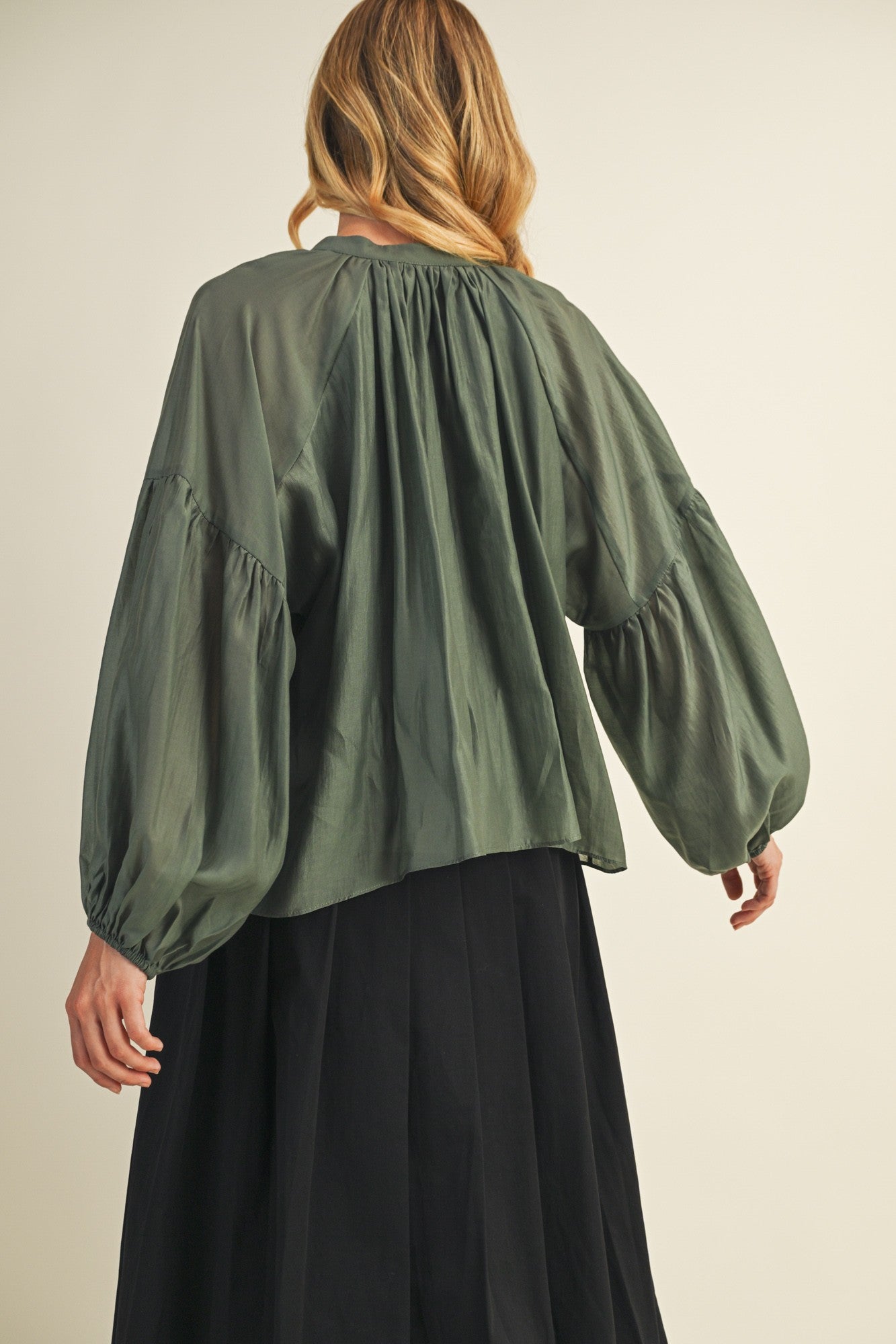 Blusa manga globo