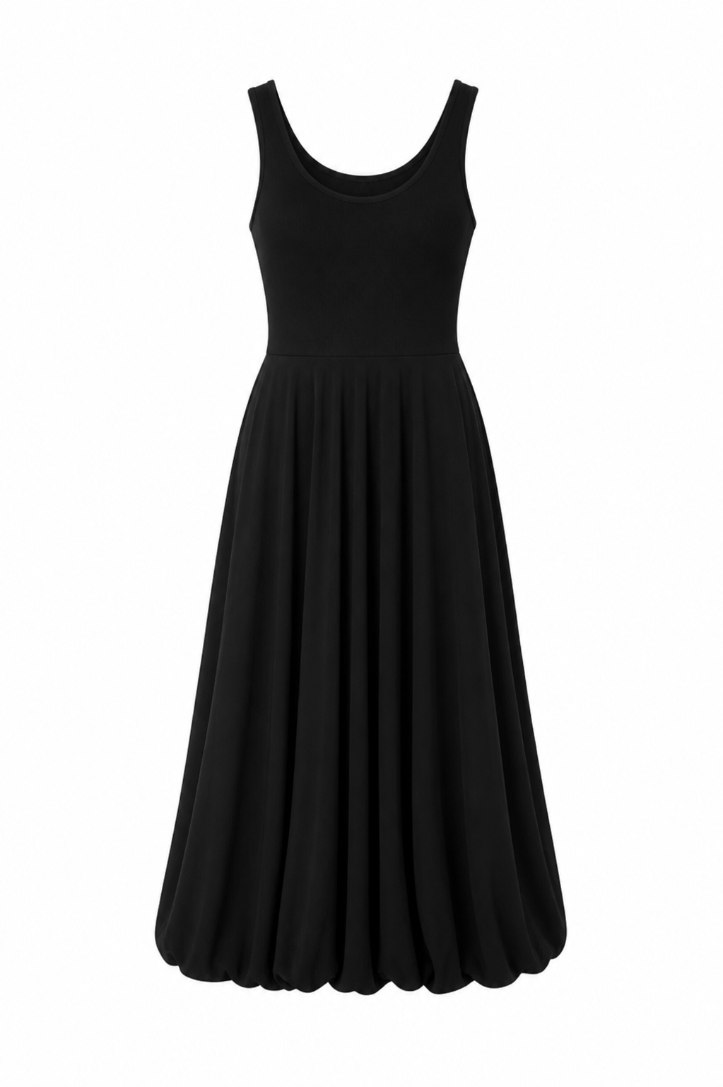 Vestido negro midi