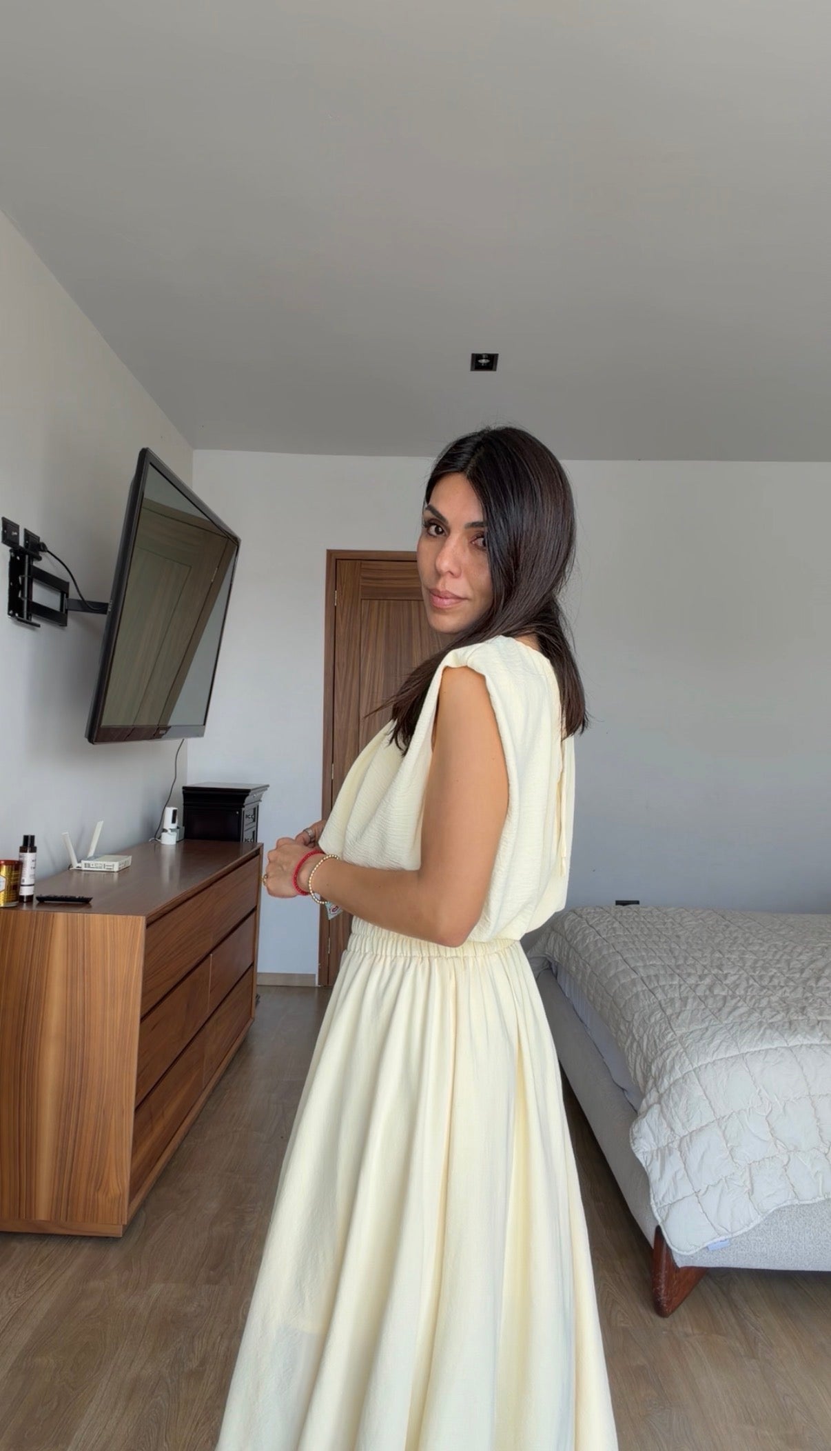 Set amarillo falda y top