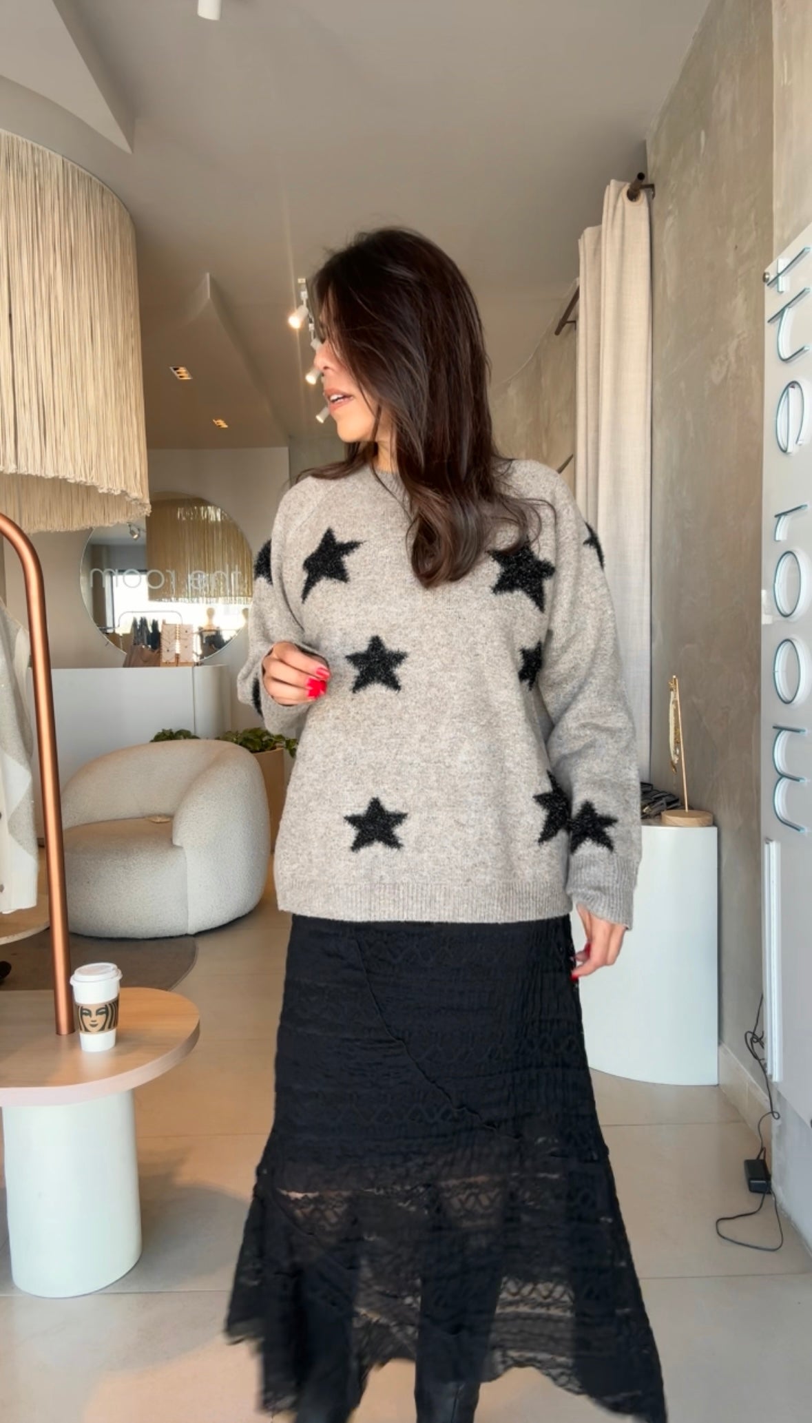 Suéter arena estrellas