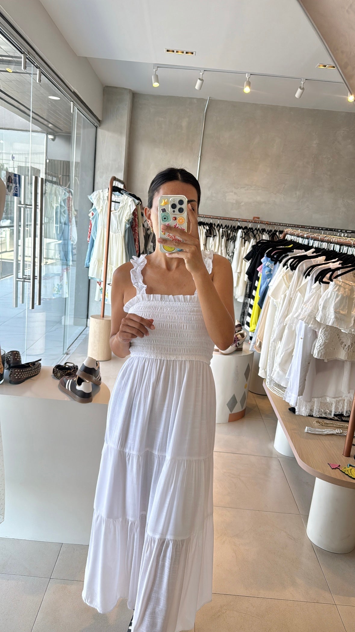 Maxi vestido blanco