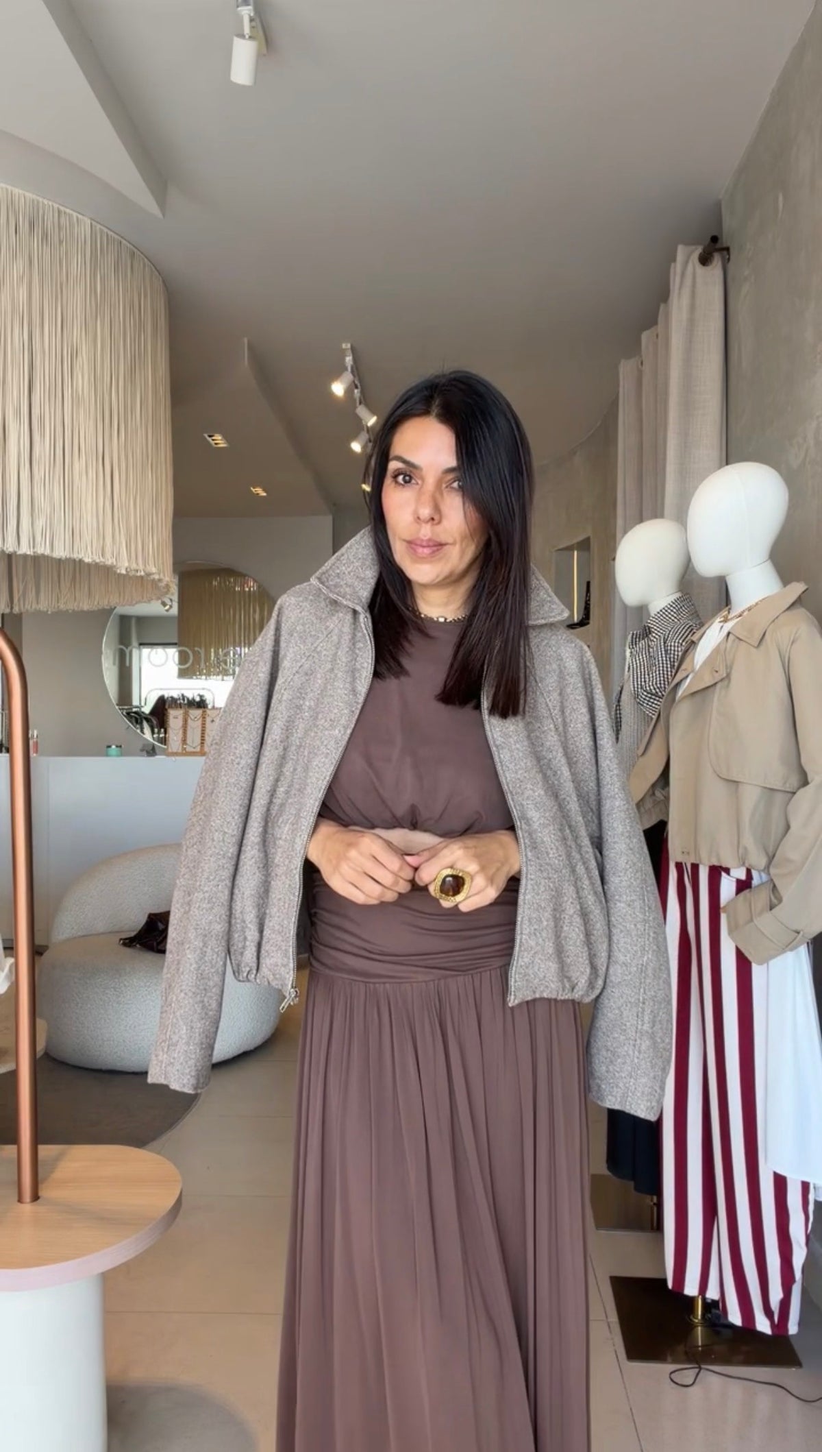 Set café top y falda