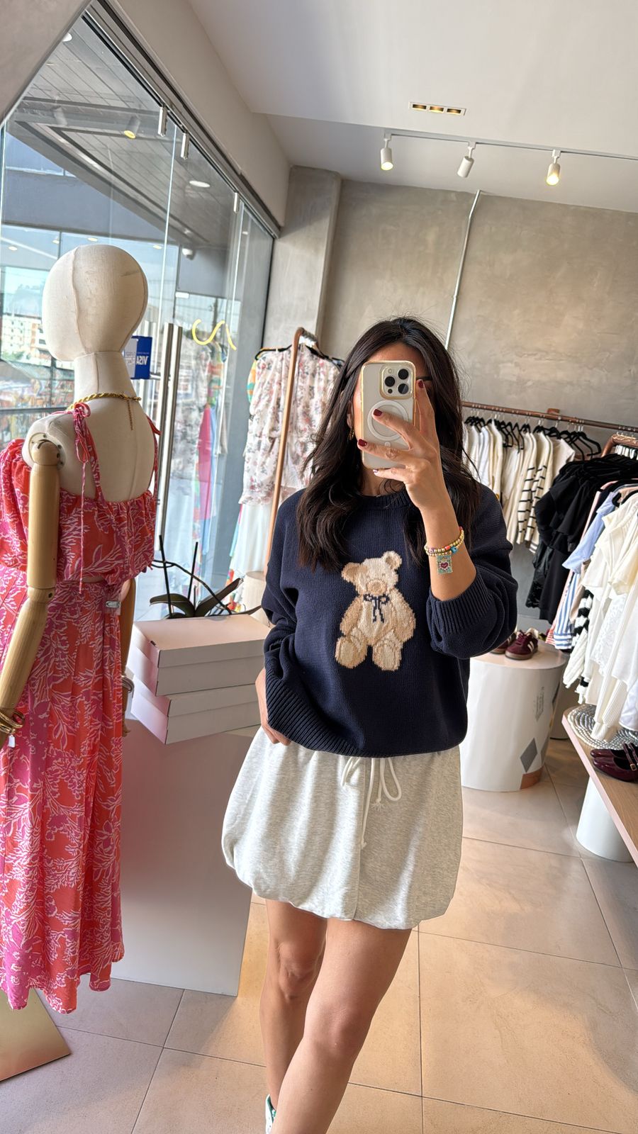 Suéter osos azul marino