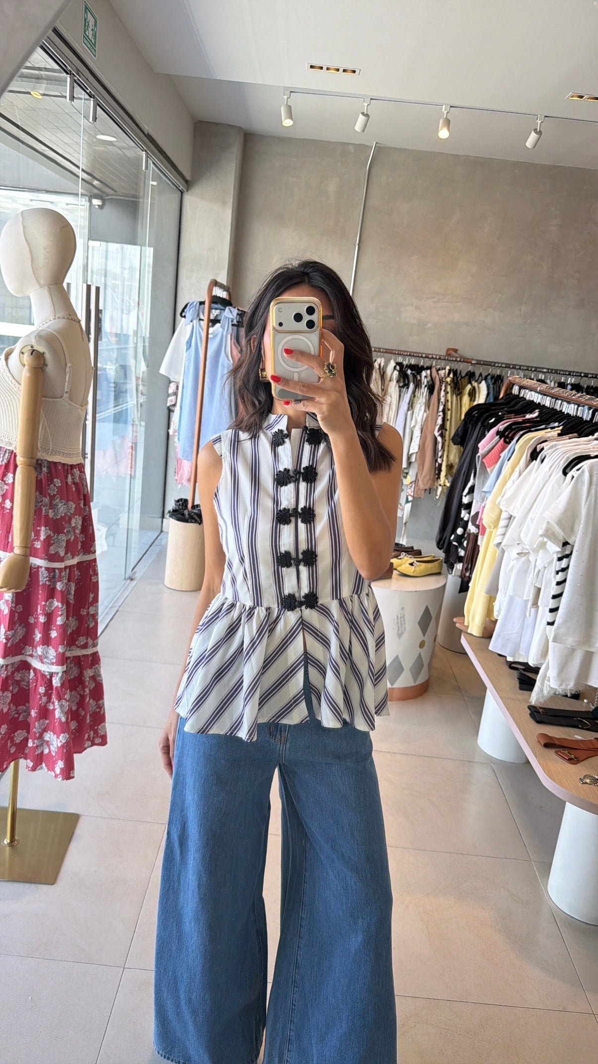 Blusa Napoleón rayada