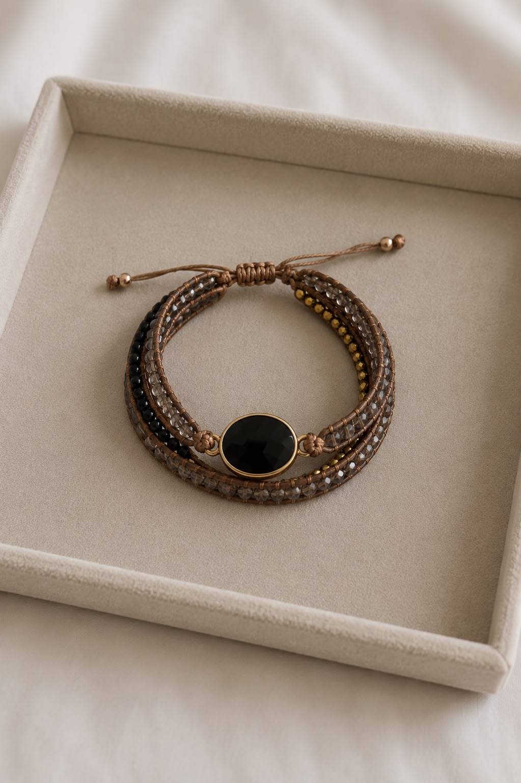 Pulsera piedra negra