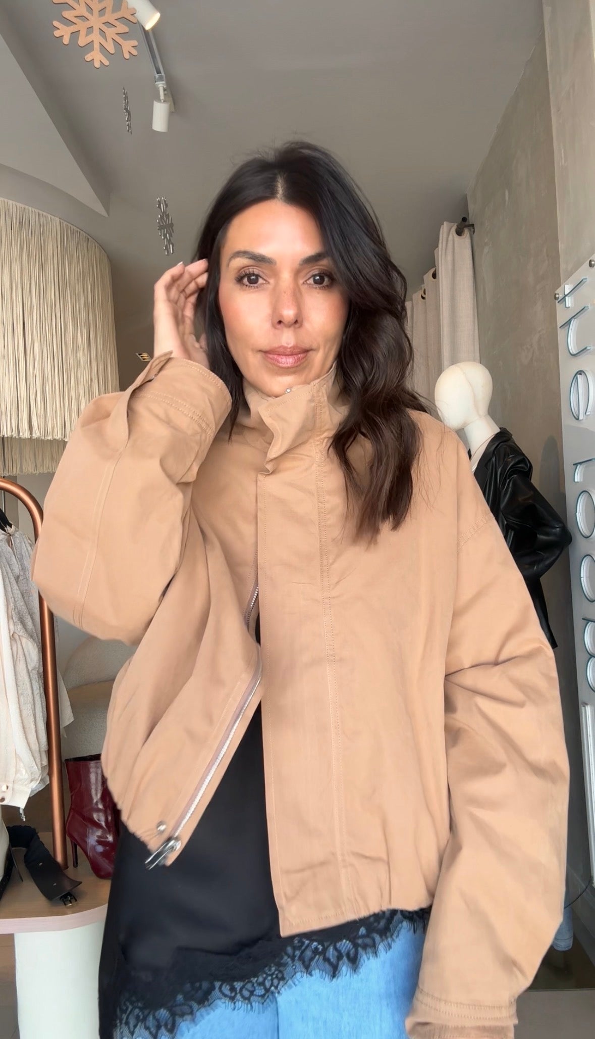 Chaqueta camel