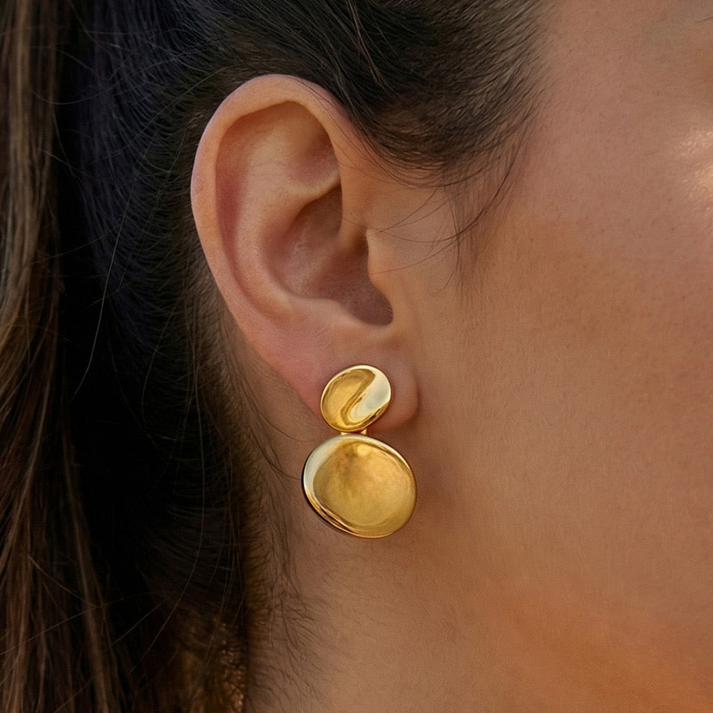 Aretes doble bolita