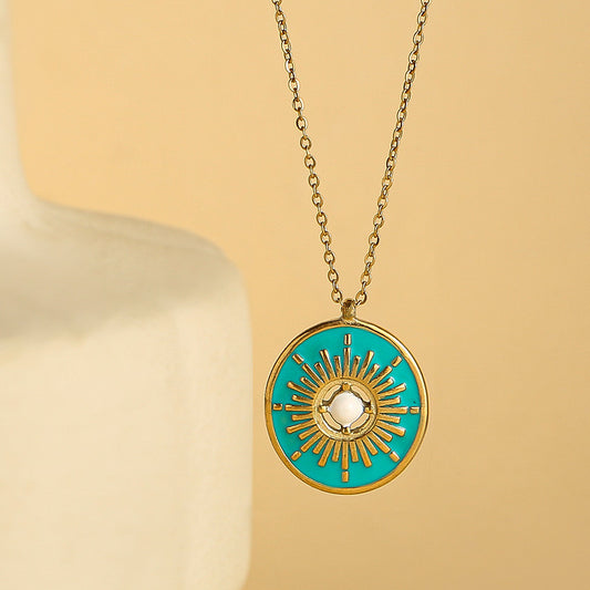 Collar dije turquesa