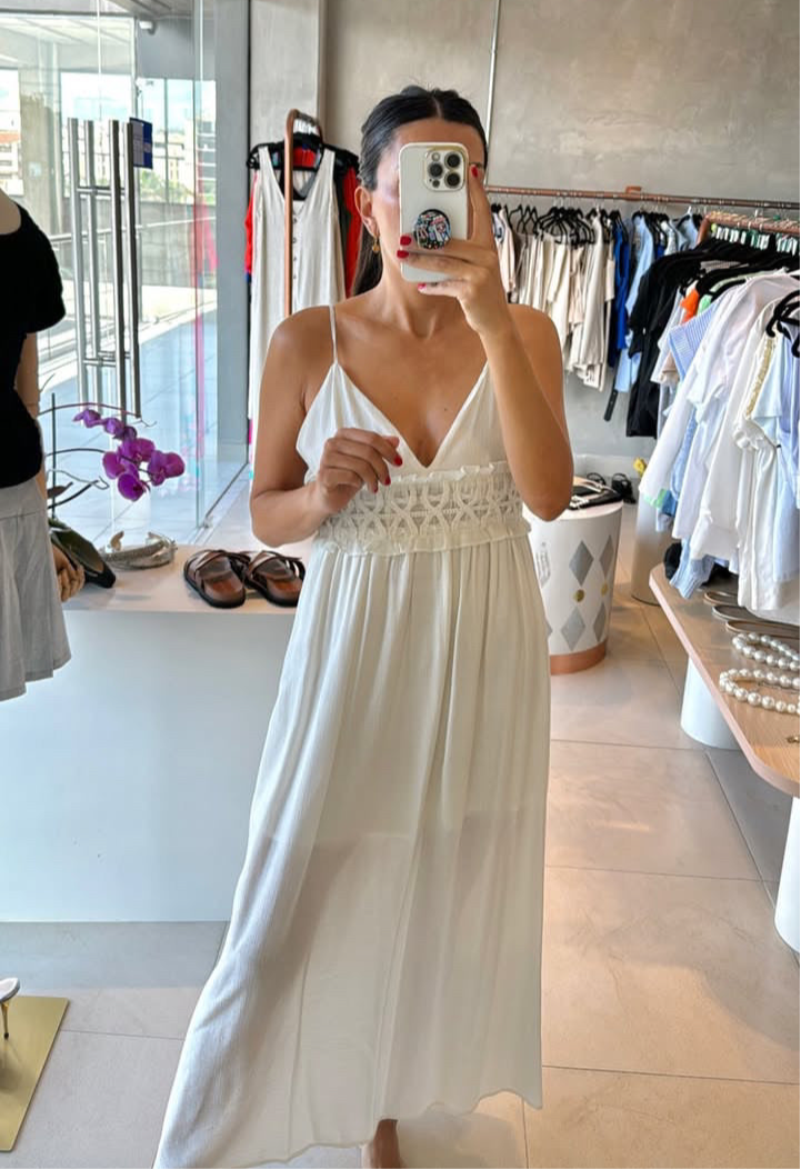 Vestido blanco tirantes