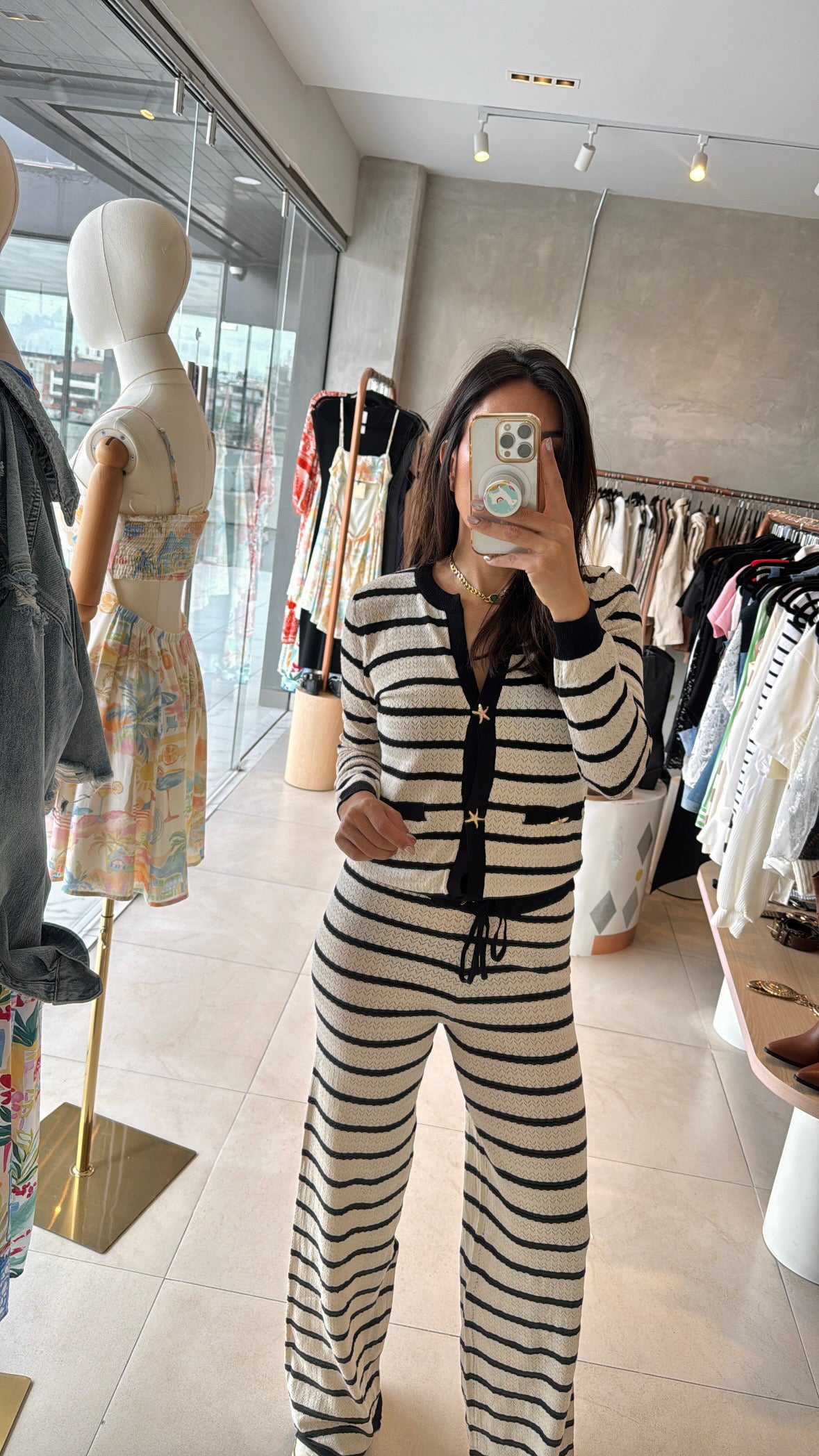 Set rayado botones estrella