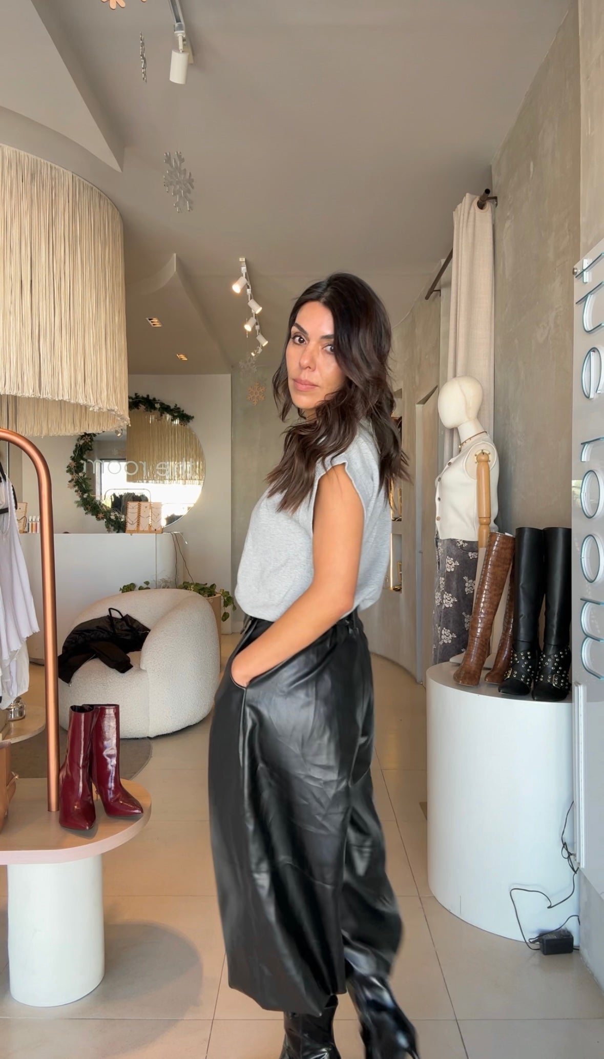 Chaleco gris botones