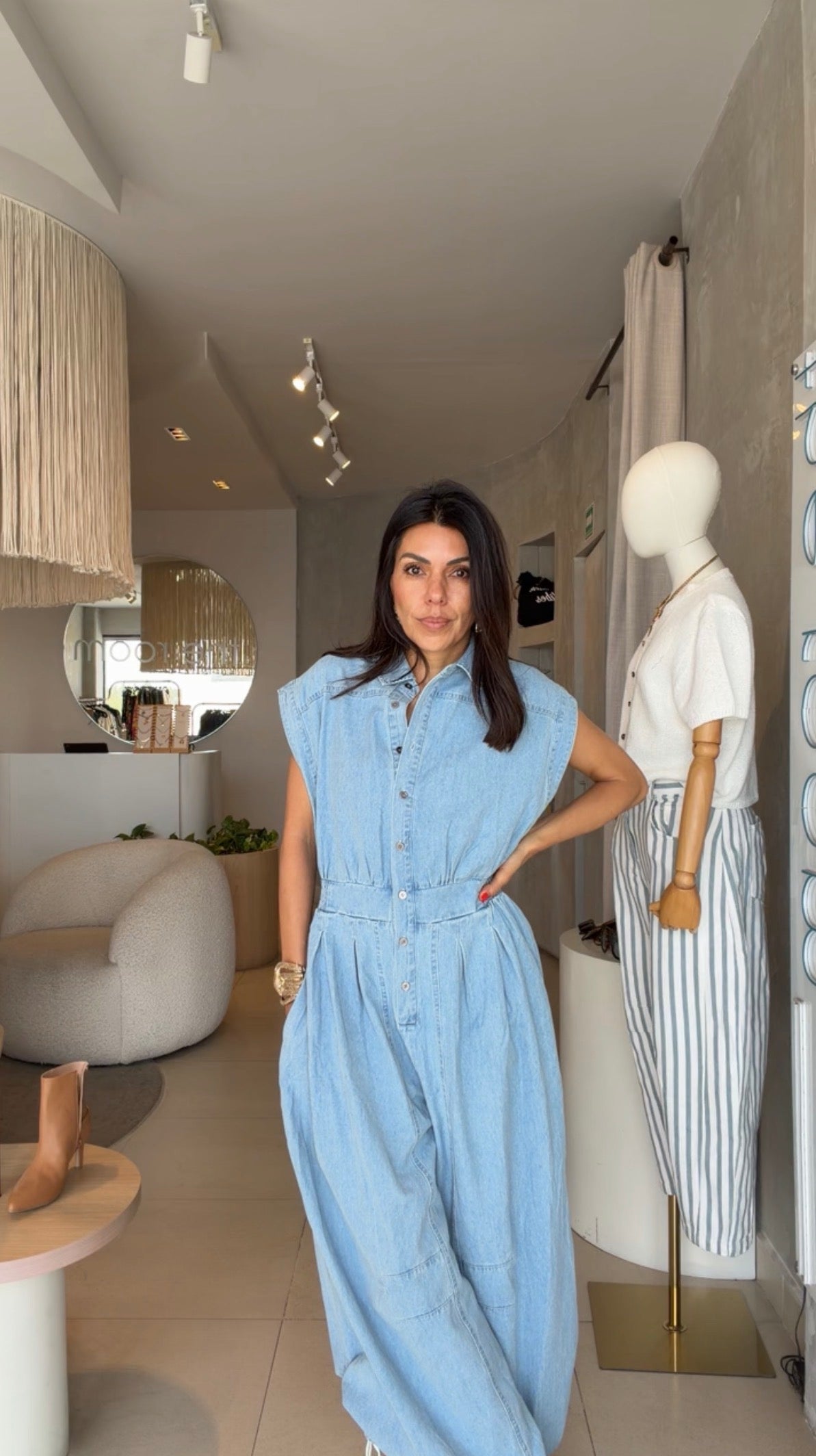 Denim jumpsuit