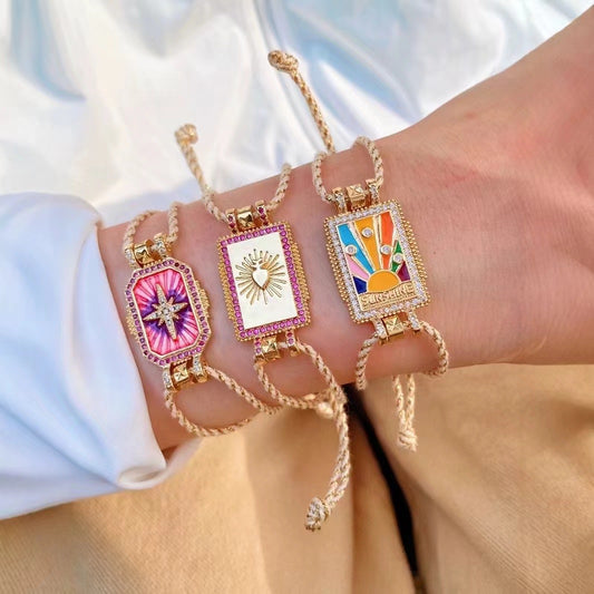 Pulsera estrella rosa