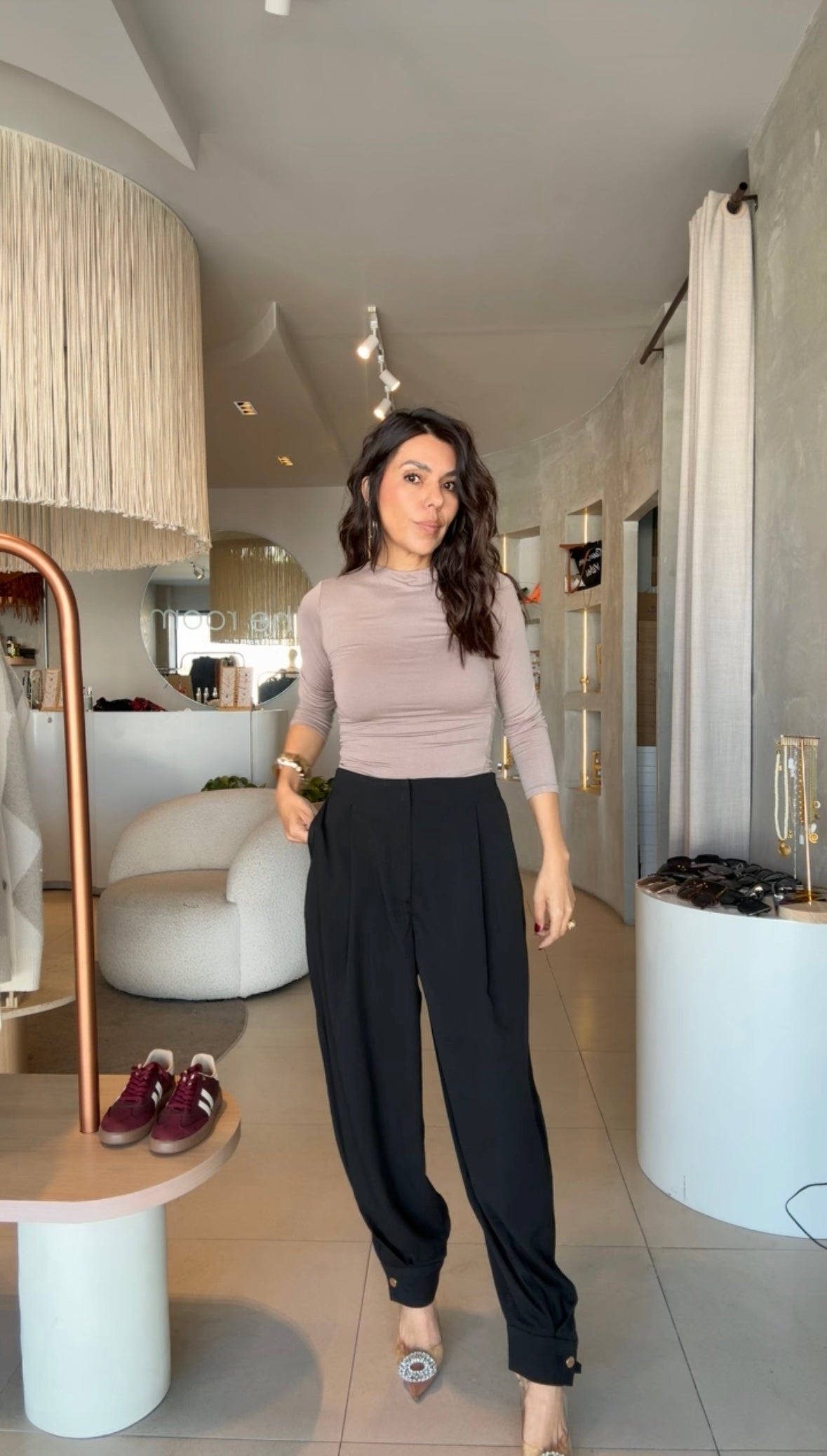 Pantalón balloon negro