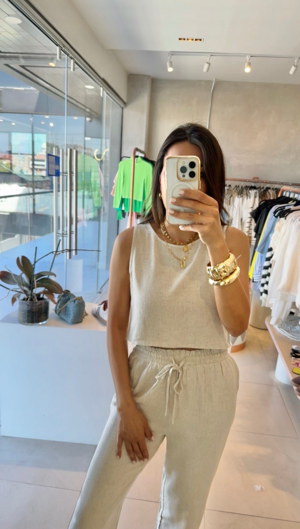 Set pantalón y top cruzado