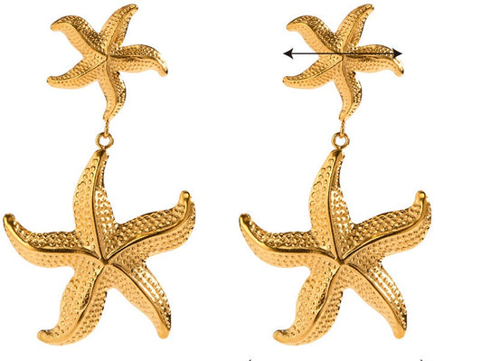 Aretes estrella de mar