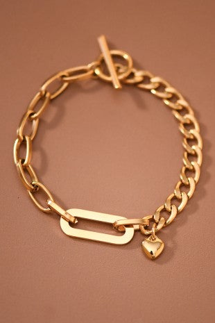 Pulsera cadena y eslabón