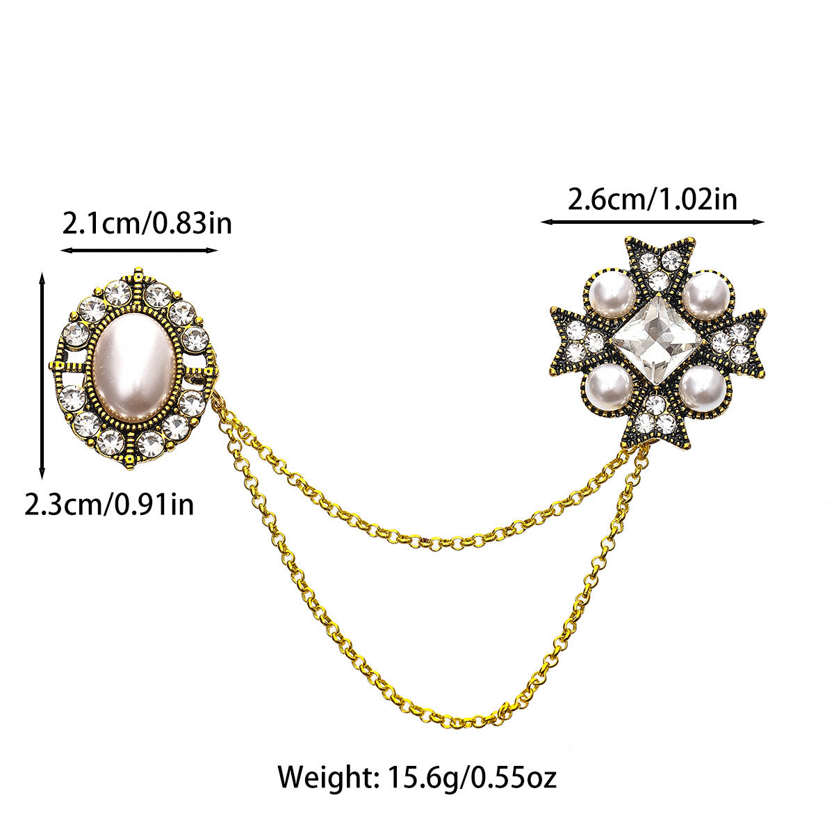 Pin abalorio cadenita