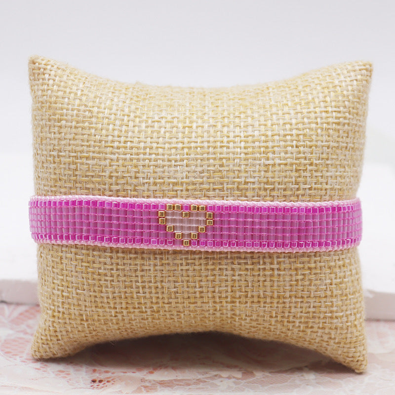 Pulsera Miyuki corazon