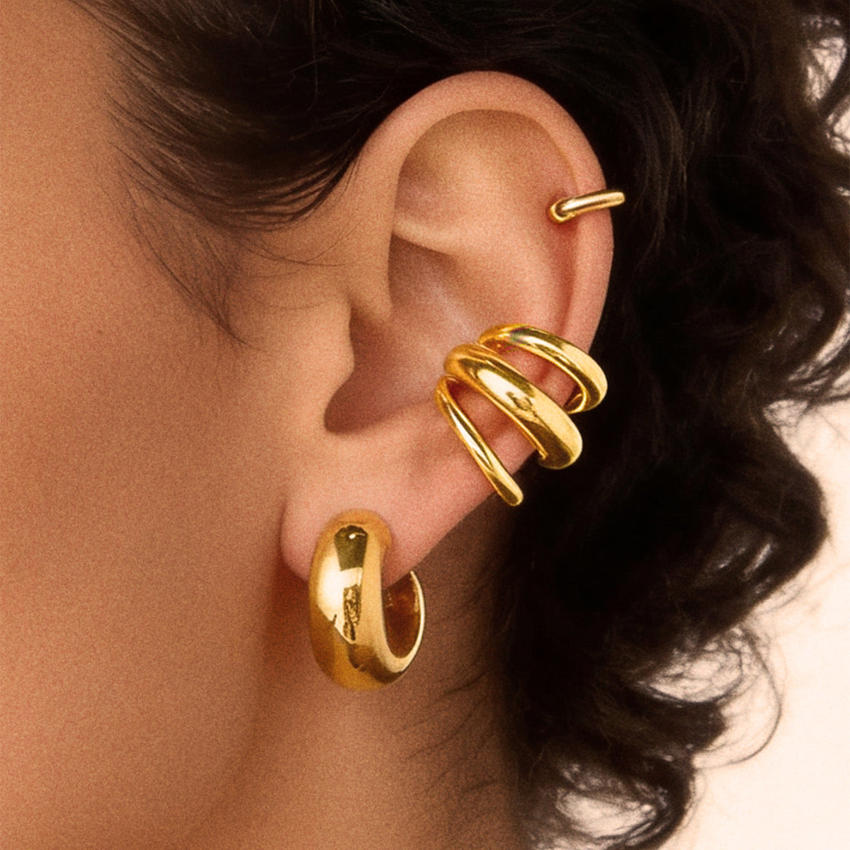 Earcuff 3 aros