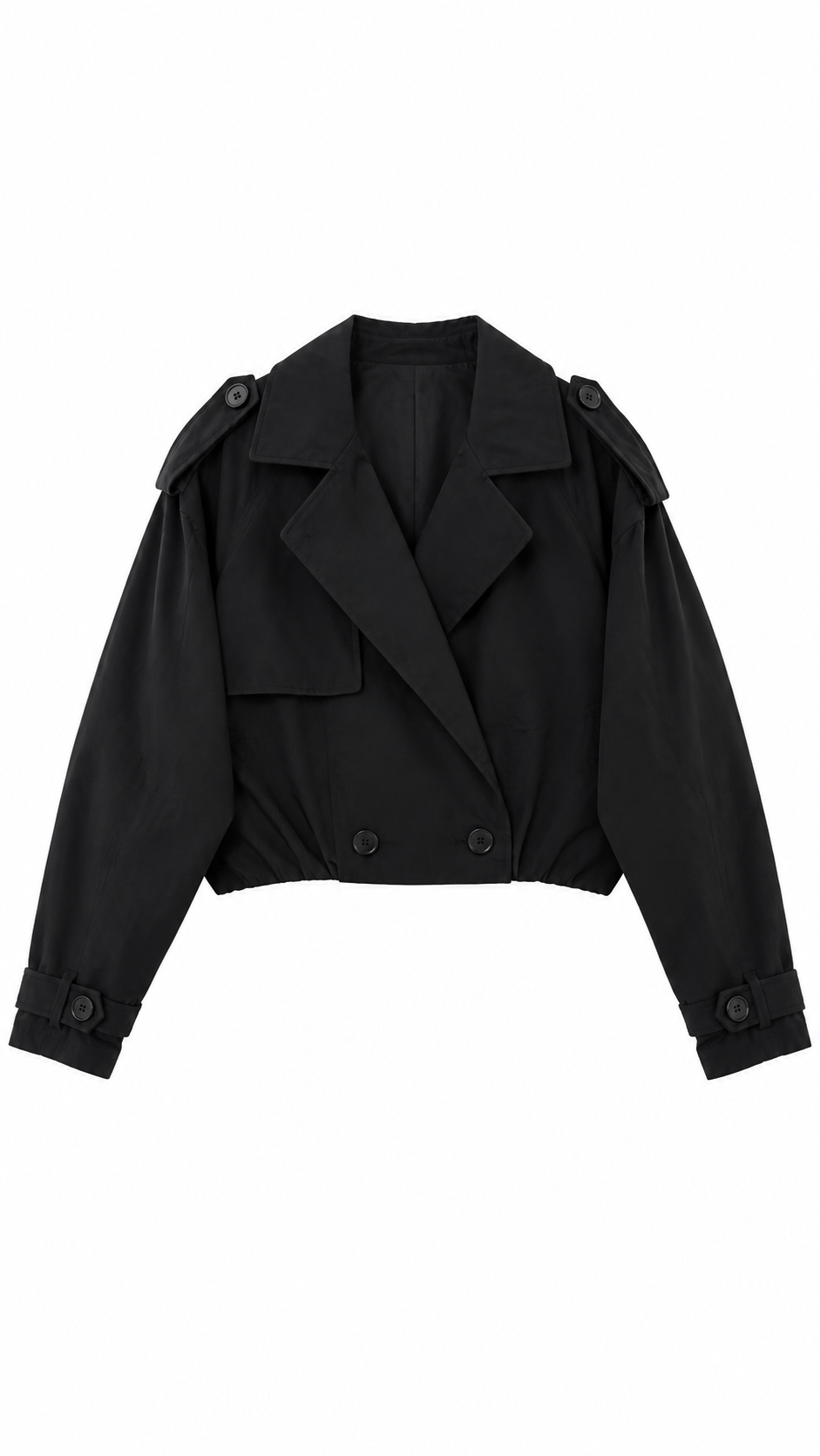 Pre order Gabardina corta negra