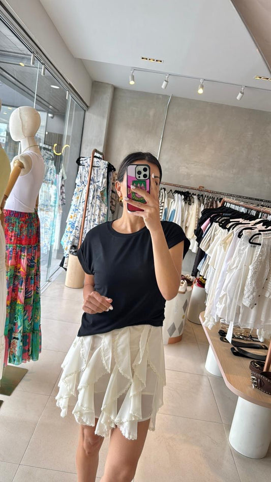 Mini falda beige olanes