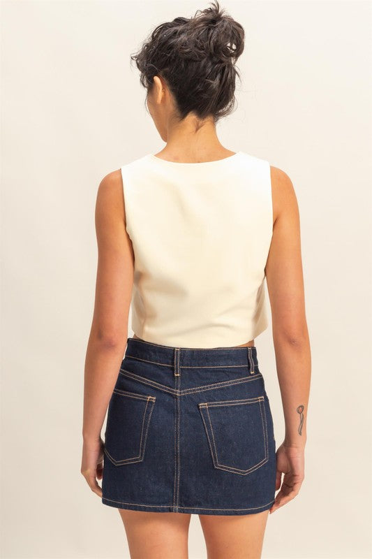 Chaleco beige