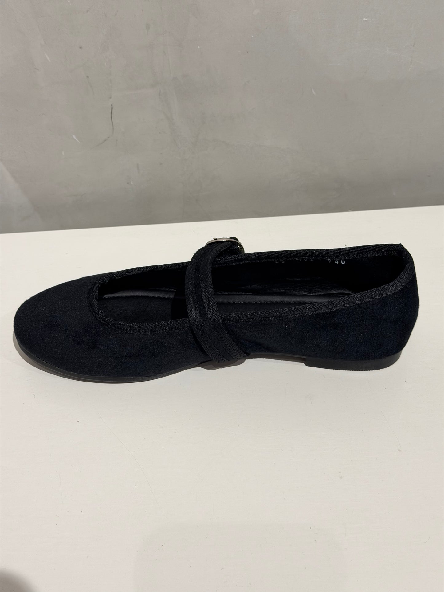 Flats negros terciopelo