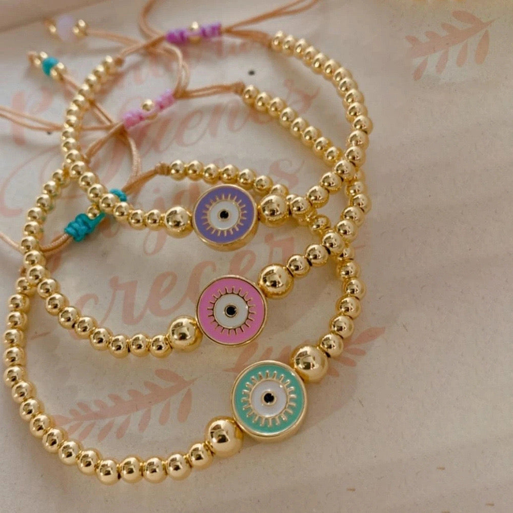 Pulsera ojito rosa
