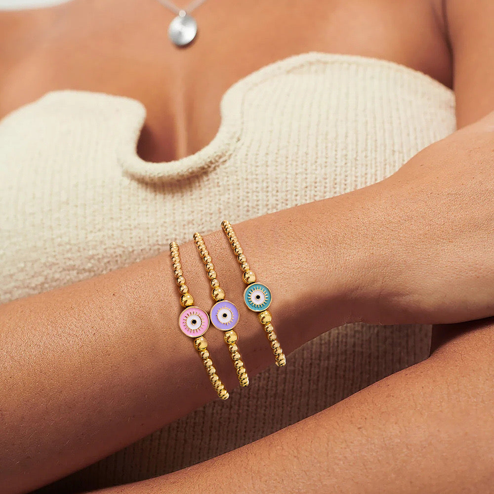 Pulsera ojito morado
