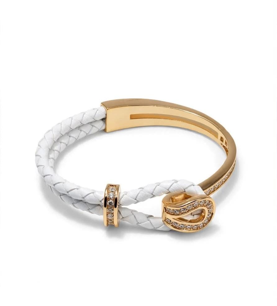 Brazalete dorado con blanco