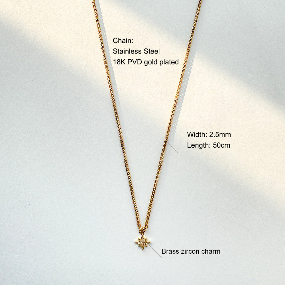 Collar estrellita dorada