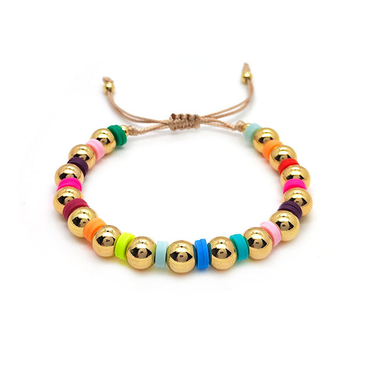 Pulsera bolitas colores