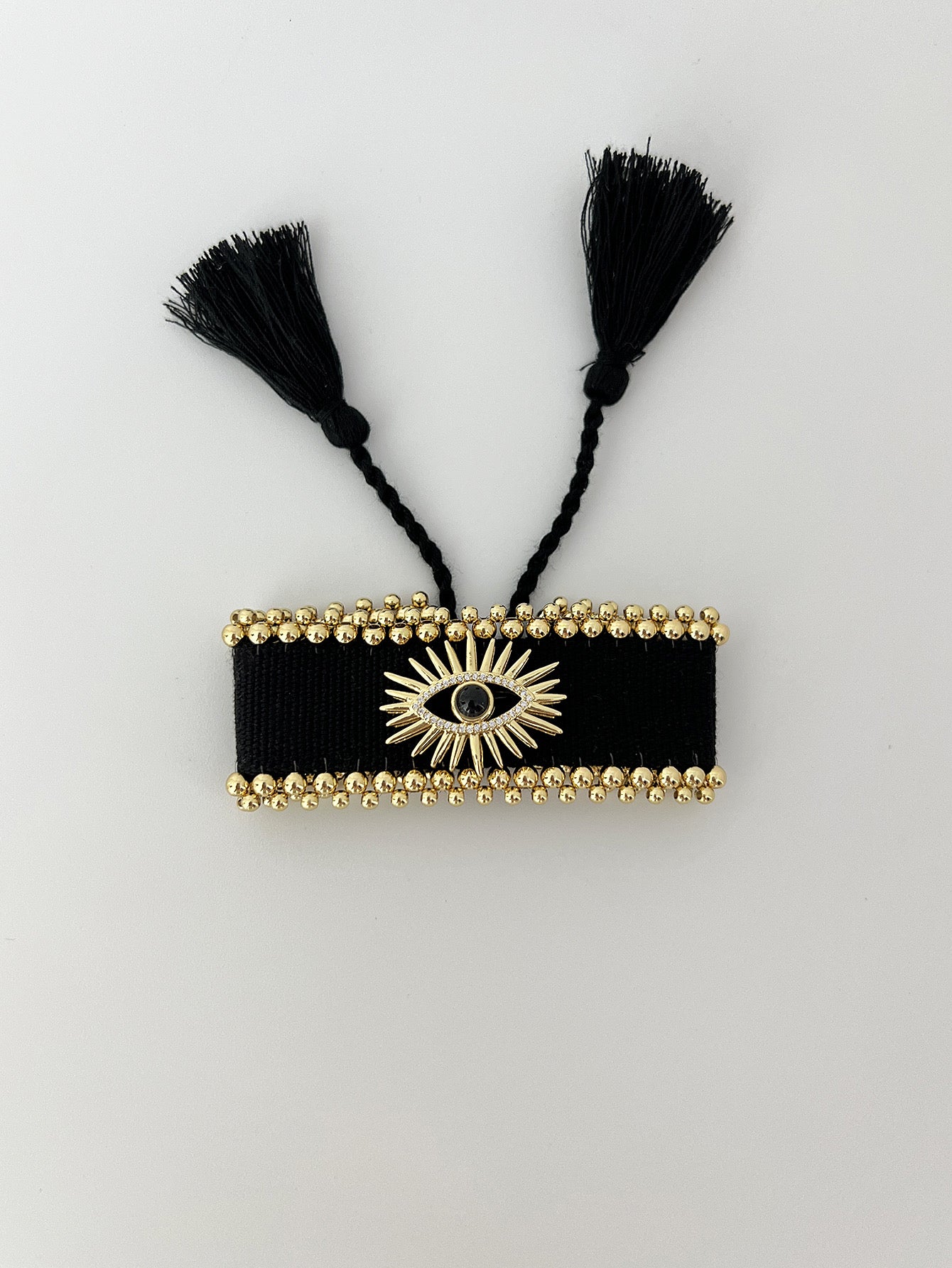 Pulsera hilo negra ojo