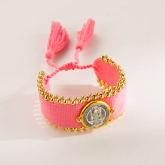 Pulsera rosa San Benito
