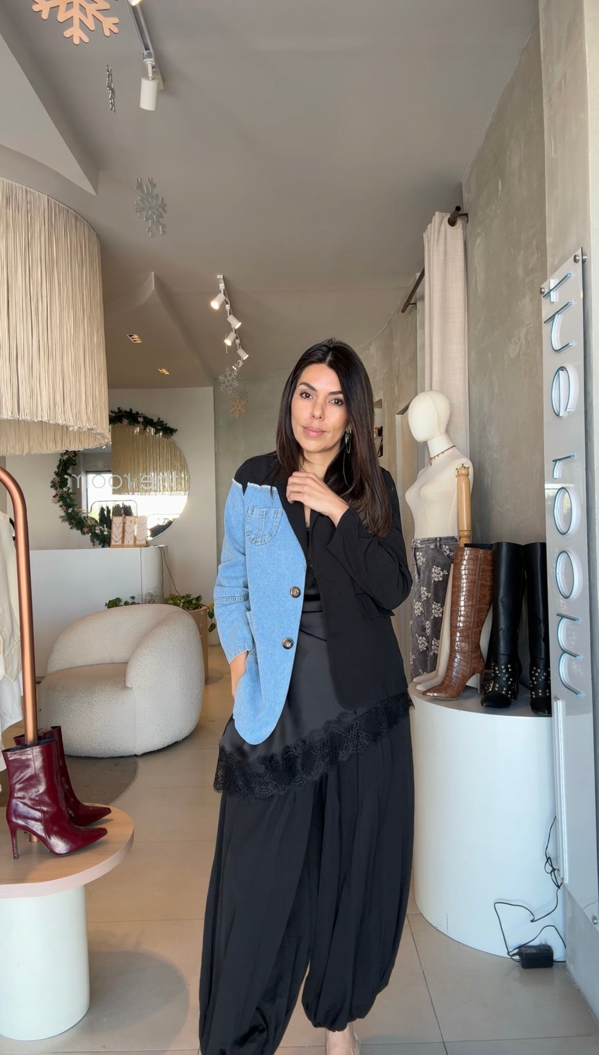 Pantalón ballon negro