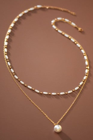 Cadena dorado perlitas