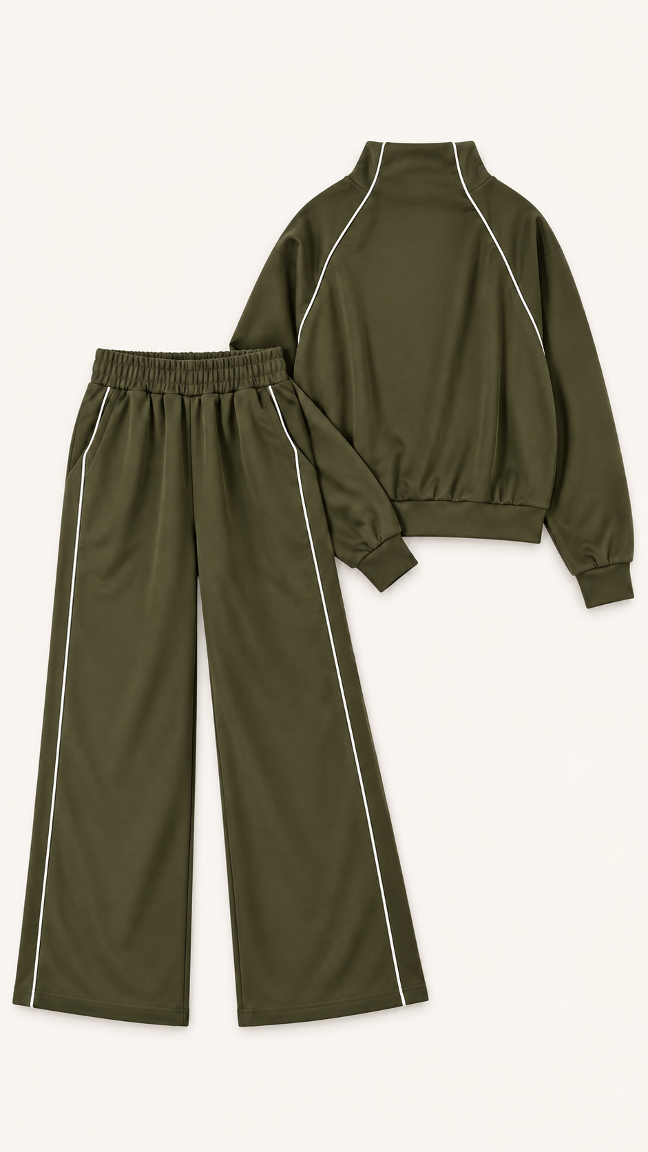Set verde raya blanca