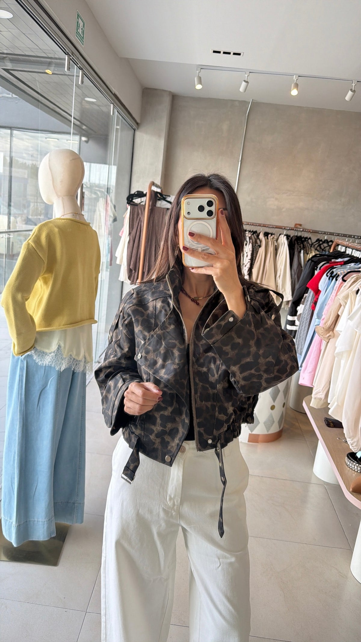 Bomber animal print