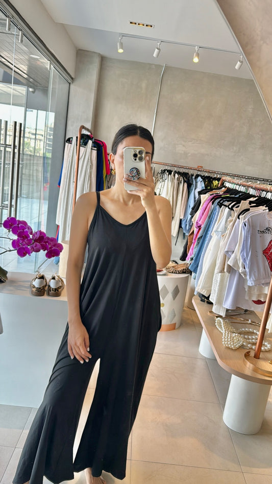 Jumpsuit boho negro