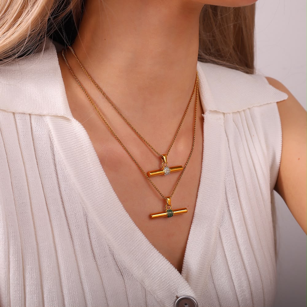 Collar barra blanco