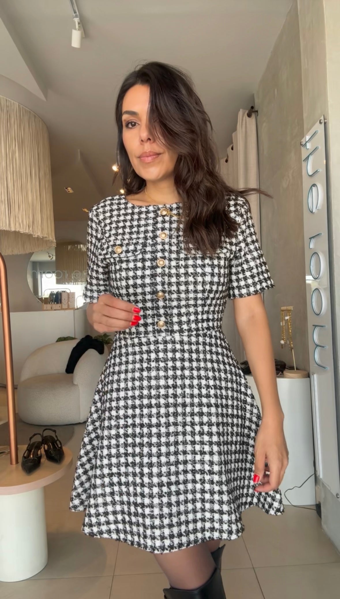 Vestido cuadros