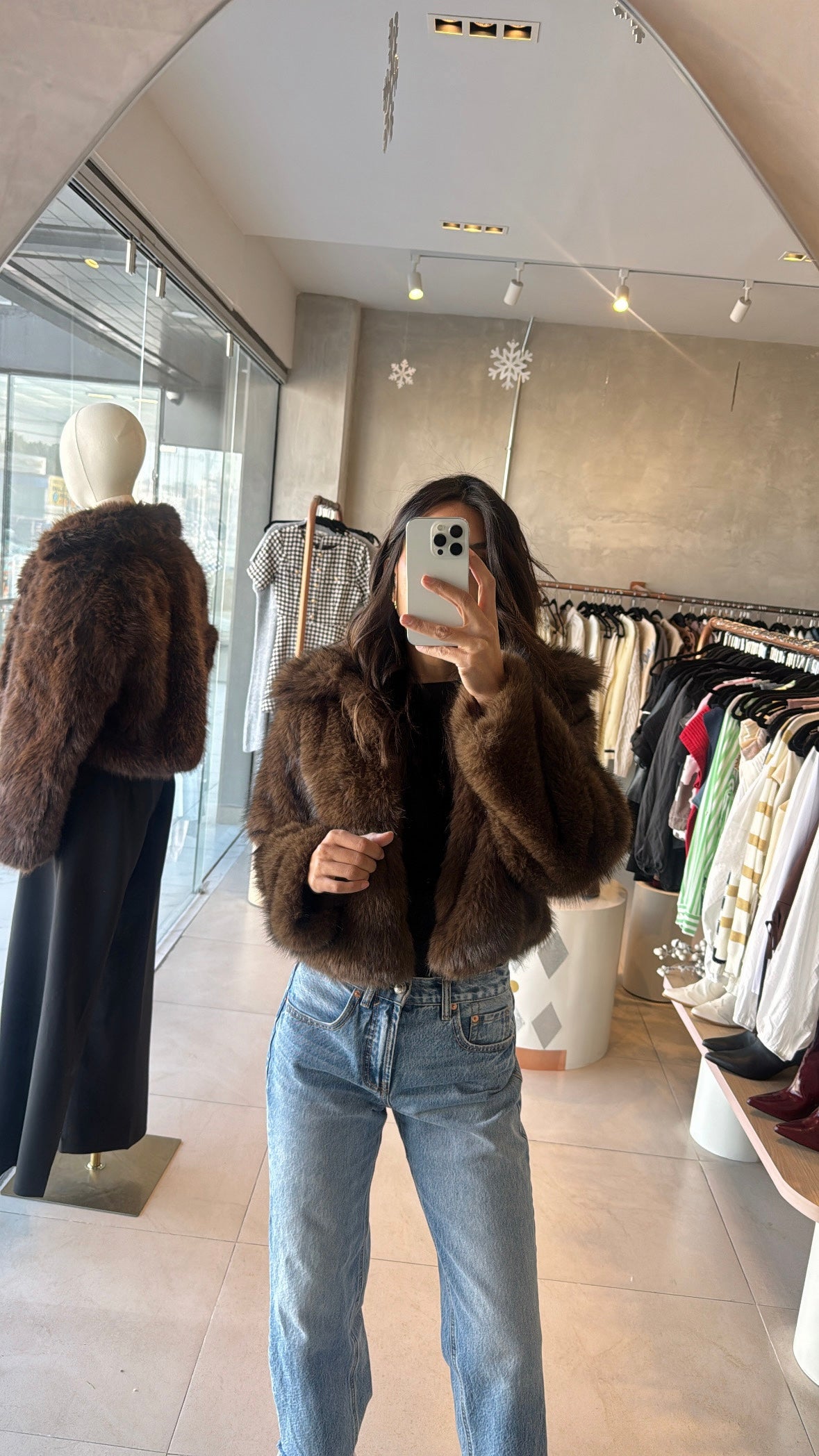 Abrigo peluche café