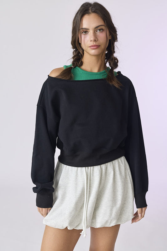 Falda globo gris sport