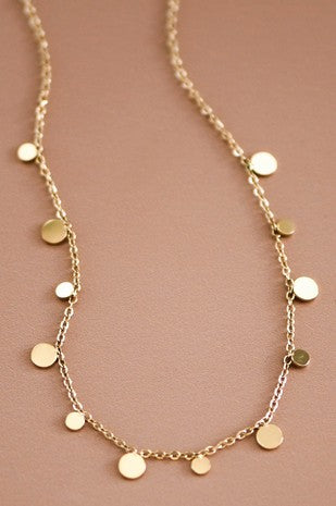 Collar círculos dorados