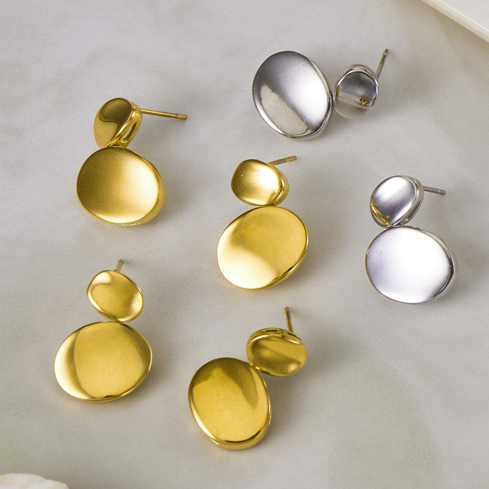 Aretes doble bolita