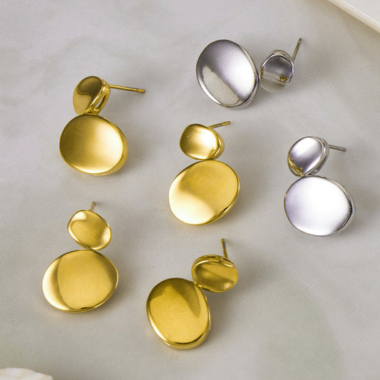 Aretes doble bolita