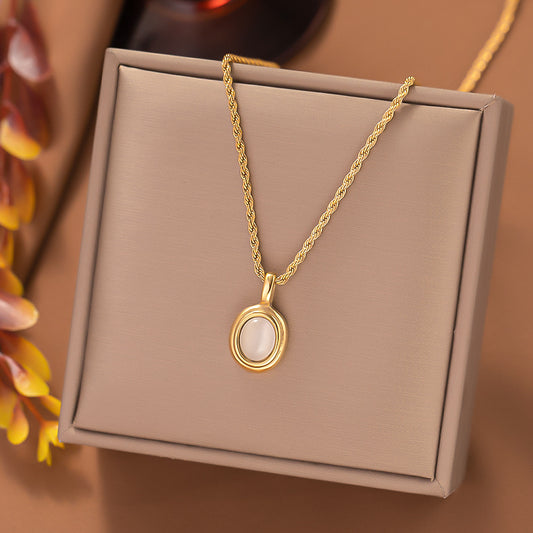 Cadena dije blanco